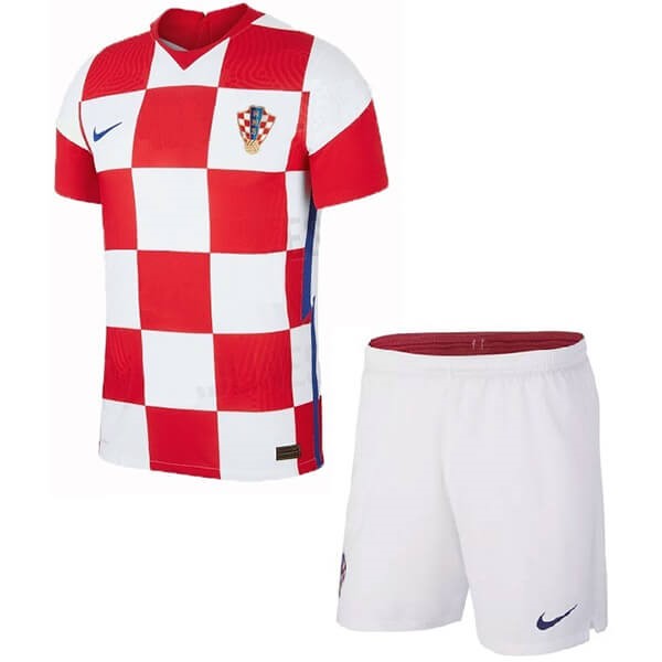 Camiseta Croatia Replica Primera Ropa Niños 2020 Rojo